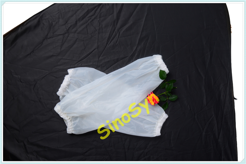 FQS0102 White Transparent PVC Water-proof Arm Sleeves Working Safty Protective Dust proof Forearm Oversleeve Sleeves
