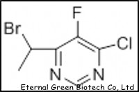 6-(1-Bromoethyl)-4-chloro-5-fluoropyrimidine, CAS: 188416-28-6