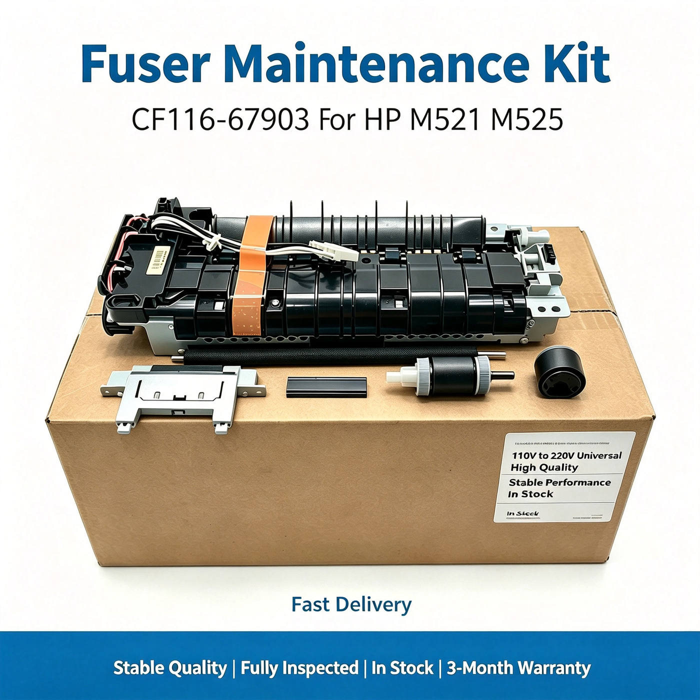 New CF116-67903 Fuser Maintenance Kit 110V 120V for HP LaserJet Enterprise 500 MFP M525dn M525f M525c M521dn M521 M525 521 525 #FuserUnit #FuserAssembly #FixingUnit #Hp #110V #120V #CompatibleReplacem