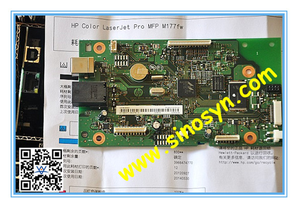 HP M177fw Mainboard/ Formatter Board/ Logic Board, OEM: CZ165-60001